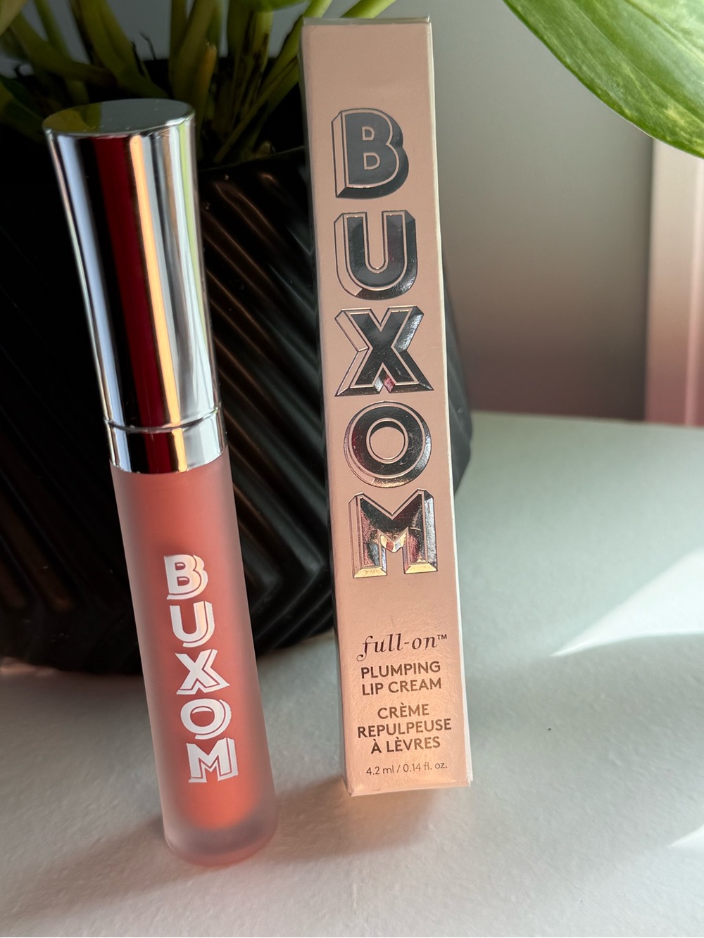 BUXOM Full-On Plumping Lip Cream Bellini Peach 0.14 oz NEW in Box Gloss